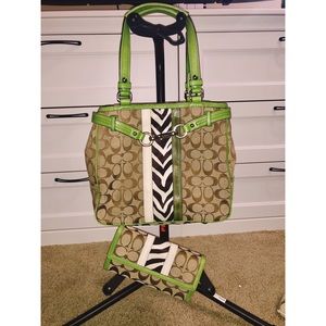 Authentic Coach Purse with Matching Wallet